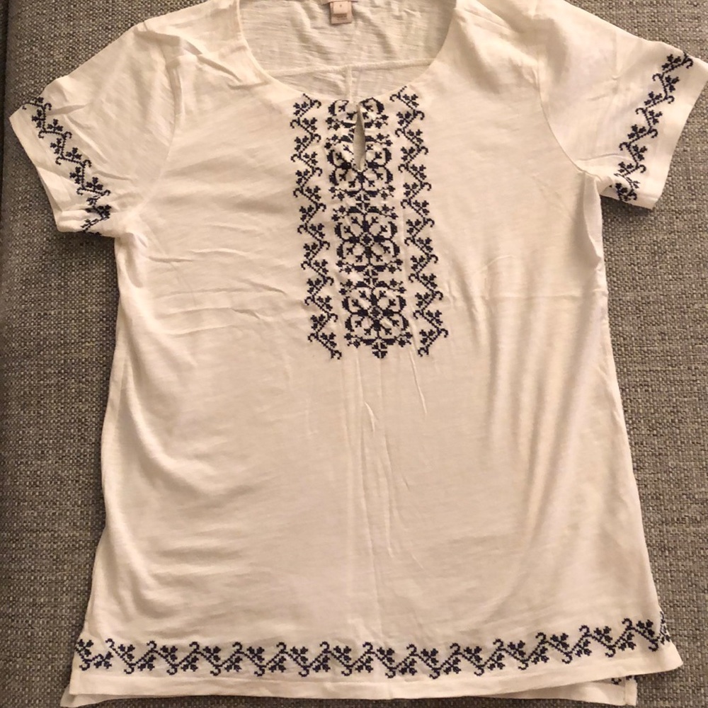 J.crew peasant top size medium